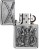 Zippo Samurai - Brushed Chrome - Emblem Attached