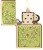 Zippo Clover Leaves - High Polish Brass - Fusion
