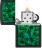 Zippo Cannabis - Black Matte - Black Light