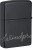 Zippo Windproof - Black Matte with Chrome - Laser 360